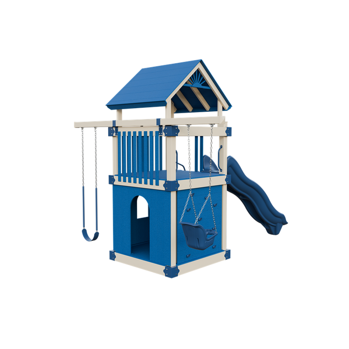 Swing Kingdom Basecamp 55 Clubhouse Swing Set