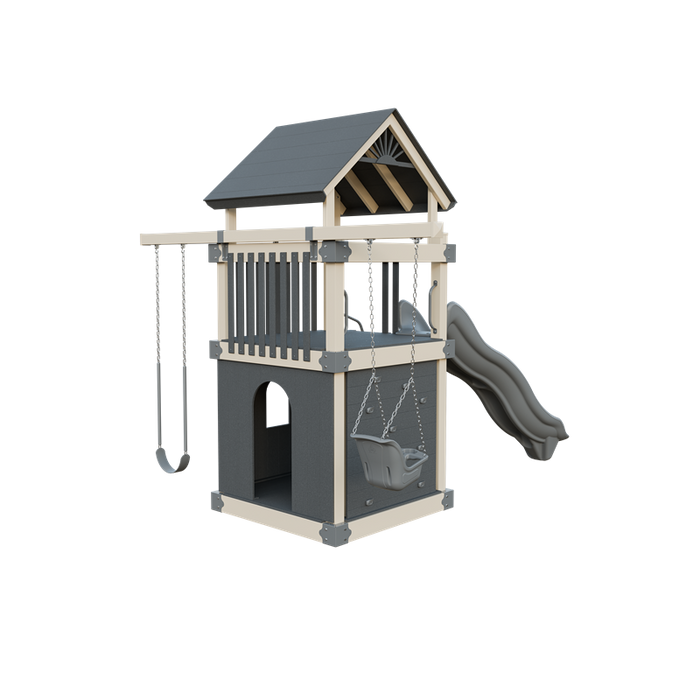 Swing Kingdom Basecamp 55 Clubhouse Swing Set