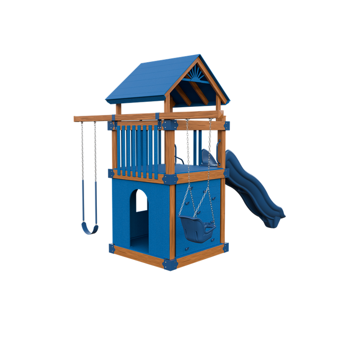 Swing Kingdom Basecamp 55 Clubhouse Swing Set