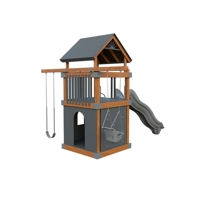 Swing Kingdom Basecamp 55 Clubhouse Swing Set