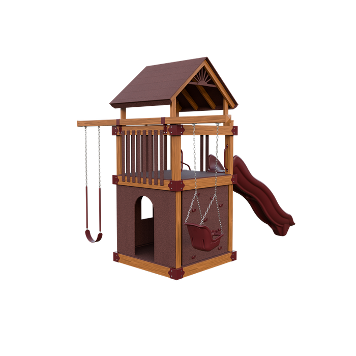 Swing Kingdom Basecamp 55 Clubhouse Swing Set