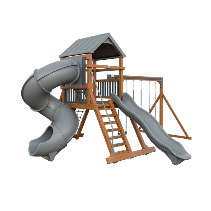 Swing Kingdom Climber 55 Turbo Deluxe Swing Set