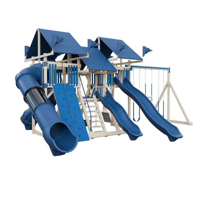 Swing Kingdom Mega Climber 55 Deluxe Swing Set