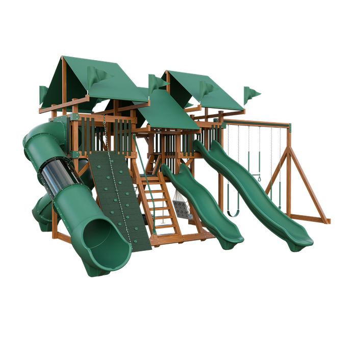 Swing Kingdom Mega Climber 55 Deluxe Swing Set