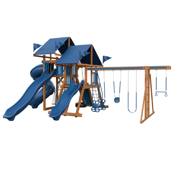 Swing Kingdom Mega Climber 55 Swing Set