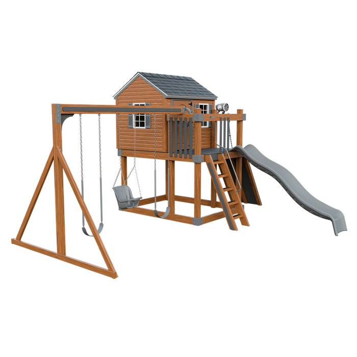 Swing Kingdom Cabin Swing Set