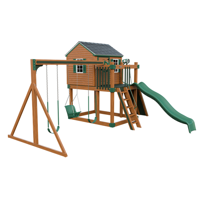 Swing Kingdom Cabin Swing Set