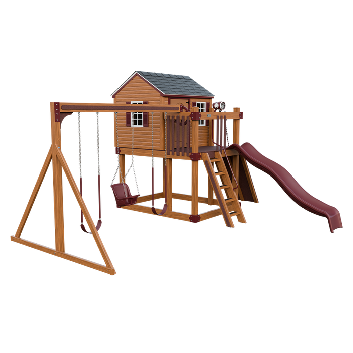 Swing Kingdom Cabin Swing Set