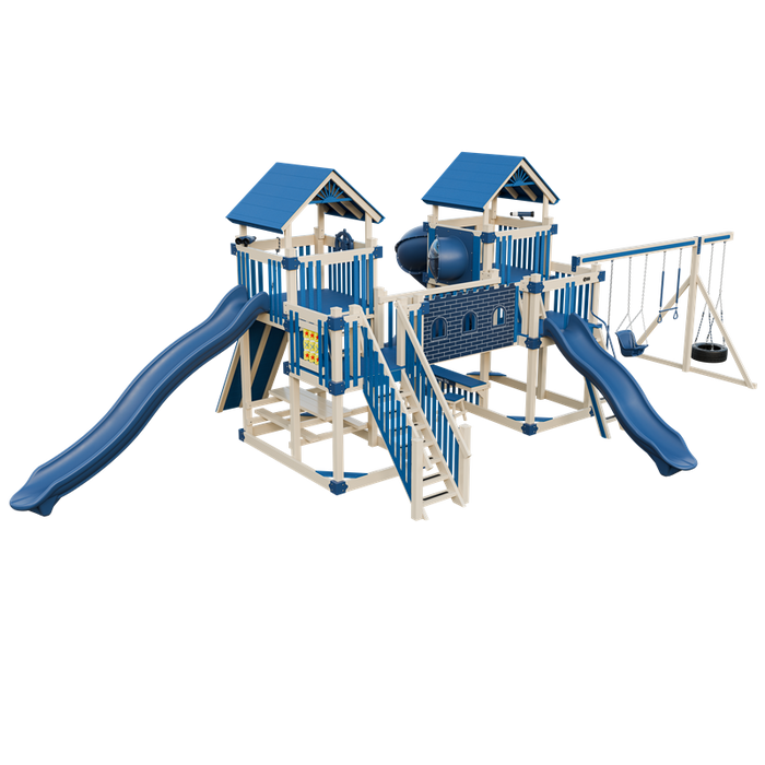 Swing Kingdom Fortress Swing Set