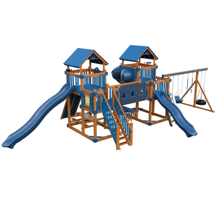 Swing Kingdom Fortress Swing Set