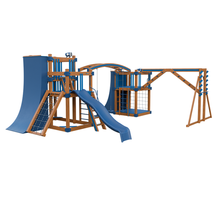 Swing Kingdom Obstacle Course Swing Set