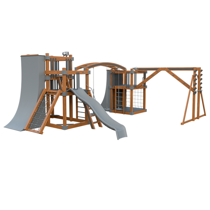 Swing Kingdom Obstacle Course Swing Set