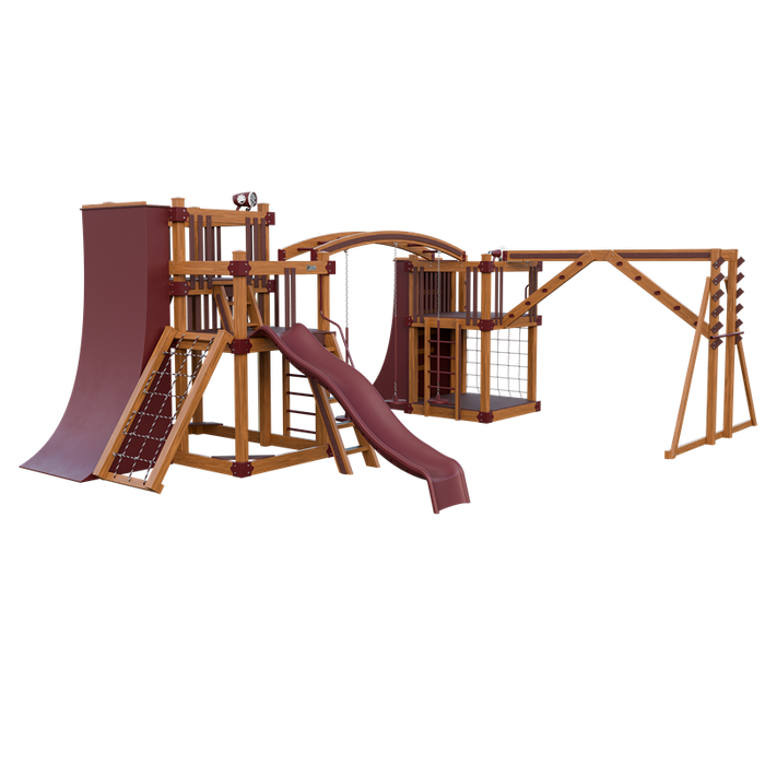 Swing Kingdom Obstacle Course Swing Set