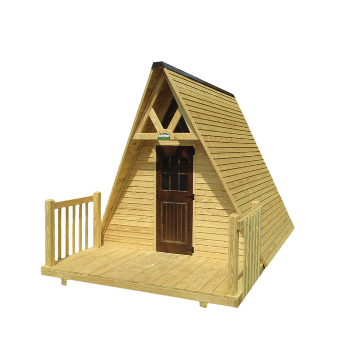 Kinzerbilt Backyard Rustic Wood 8x12 Campsite Tee-Pee Outdoor Playset 1416