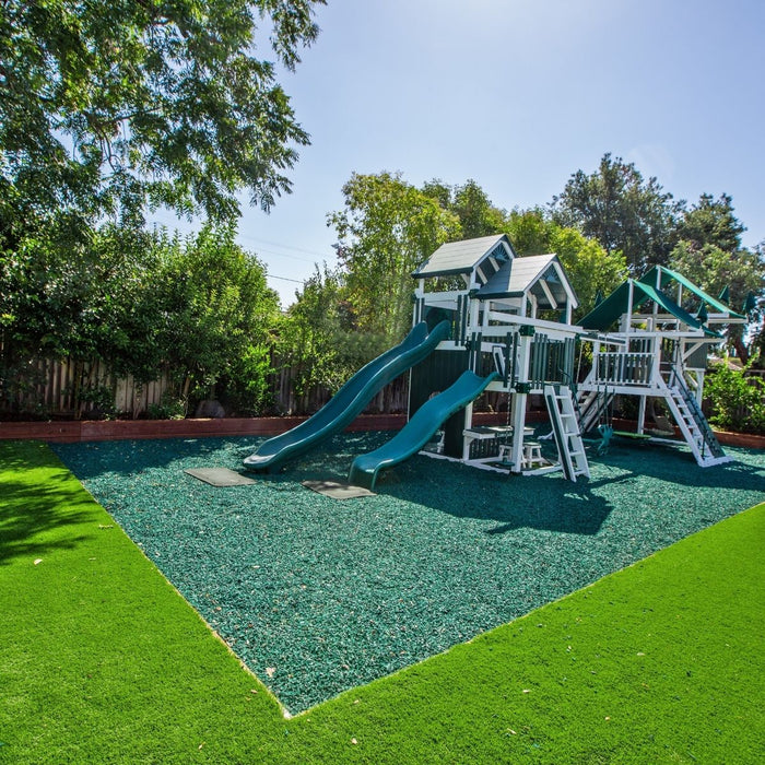 Rubber Mulch Playsafer Playground and Landscape Rubber Mulch | Green GRN-MULCH