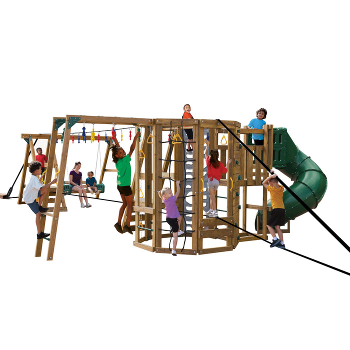 Playstar Ninja Power Tower Gold Outdoor swing set