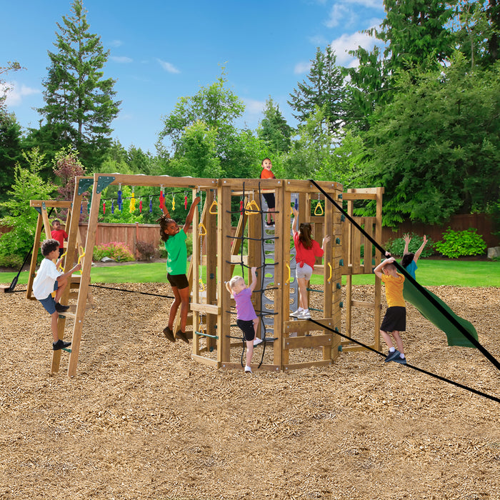 Playstar Ninja Power Tower Silver Outdoor Playset