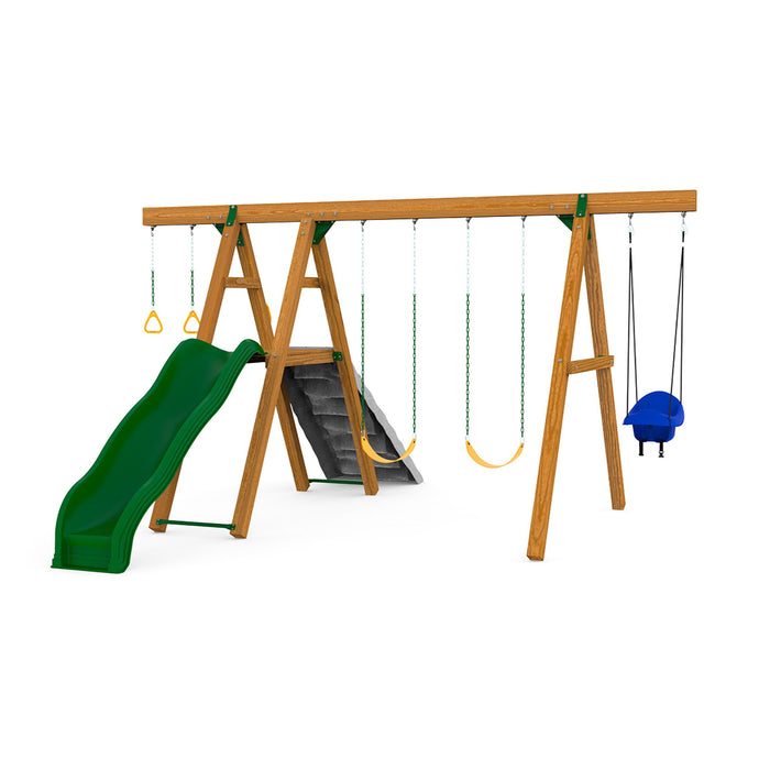 Playstar Mesa Gold Wooden Swing Set