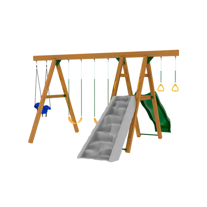 Playstar Mesa Gold Wooden Swing Set