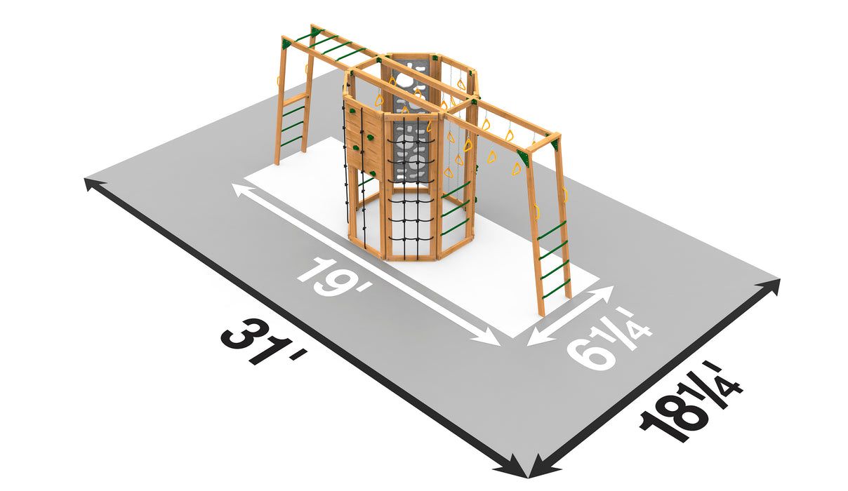 Playstar Cliff Hanger Silver Outdoor playset