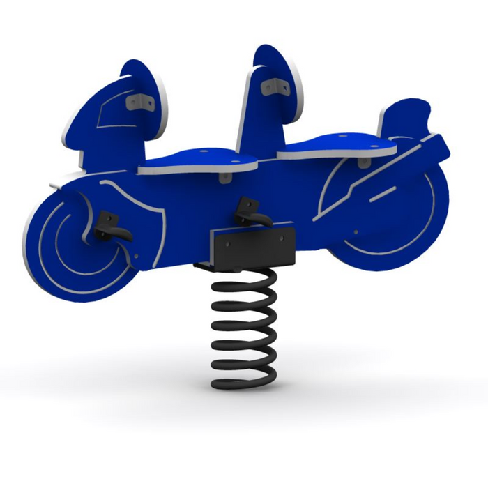 Childforms 2- Seat Blue Motorcycle Spring Rider SPR-00006