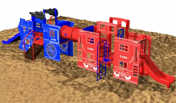 KidsVision Train (Engine + Caboose + Tank) #1004