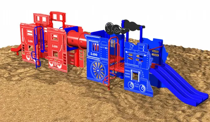 KidsVision Train (Engine + Caboose + Tank) #1004